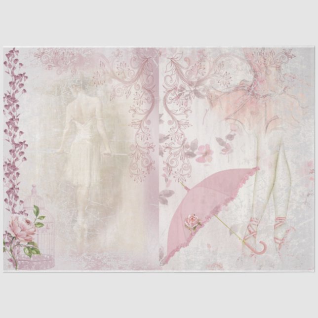 Ballet Romace Serie Design 7 Gewebepapier Seidenpapier (Vorderseite)