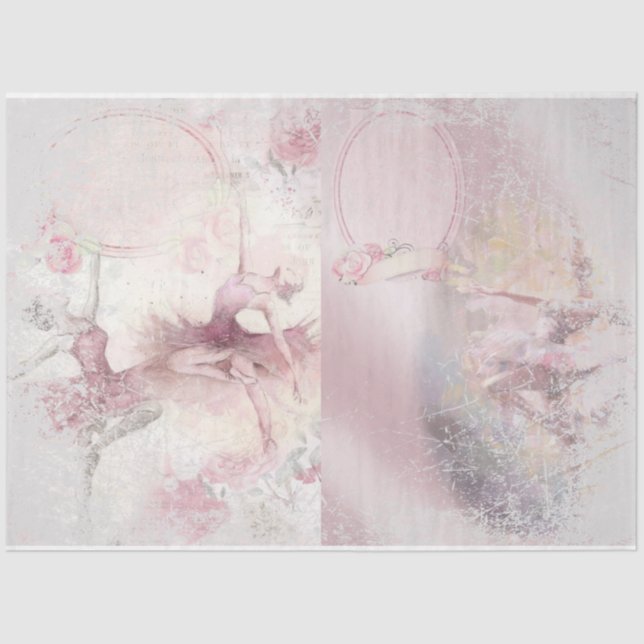 Ballet Romance Serie Design 1 Gewebepapier Seidenpapier (Vorderseite)