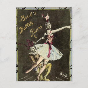 Ballet Russe Dancers Postkarte