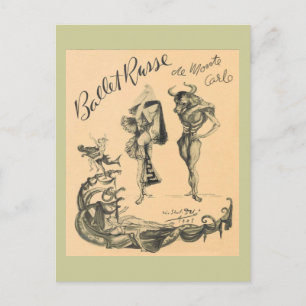 Ballet Russe de Monte Carlo Postkarte