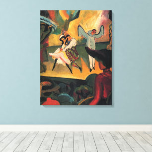 Ballet Russes, Russisches Ballett von August Macke Leinwanddruck