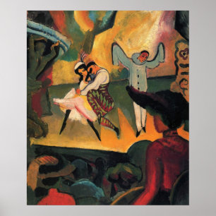 Ballet Russes, Russisches Ballett von August Macke Poster
