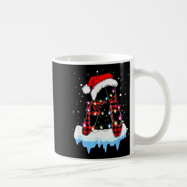 Ballet Scute Ss Cute Sss Christmas Lights Santa Ba Kaffeetasse (Rechts)
