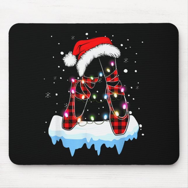 Ballet Scute Ss Cute Sss Christmas Lights Santa Ba Mousepad (Vorne)