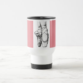 Ballet Shoes Dancer Pink Dance Gift Ballerina  Reisebecher