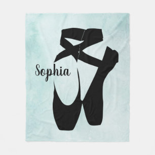 Ballet Shoes Design Fleece Blanket