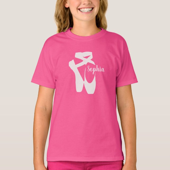 Ballet Shoes Design Kids T - Shirt (Vorderseite)
