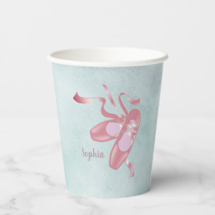 Ballet Shoes Design Paper Cups Pappbecher