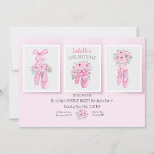 Ballet Shoes Einladung