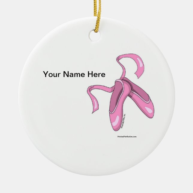 Ballet Shoes Keramik Ornament (Vorne)