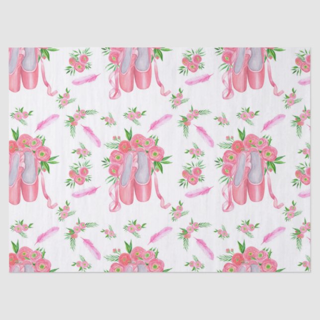 Ballet Slippers (Design 12) Decoupage Seidenpapier (Vorderseite)