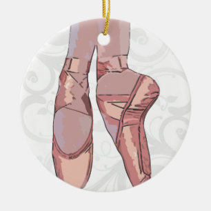Ballet Slippers Toe Shoes Keramikornament