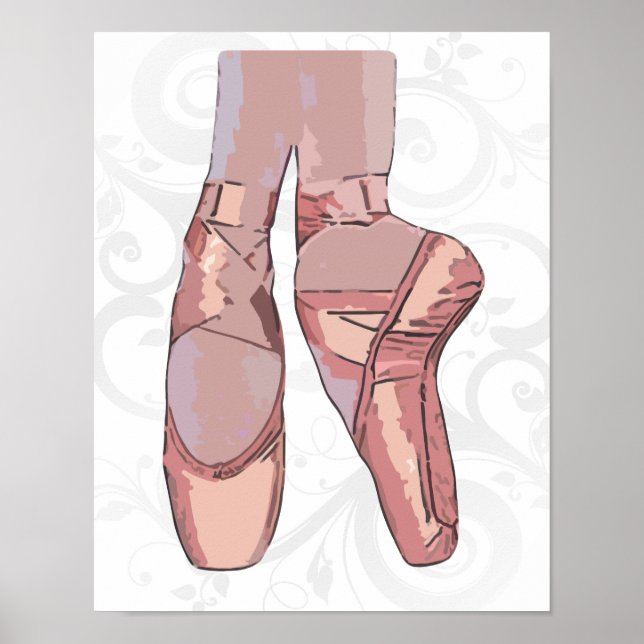 Ballet Slippers Toe Shoes Poster (Vorne)