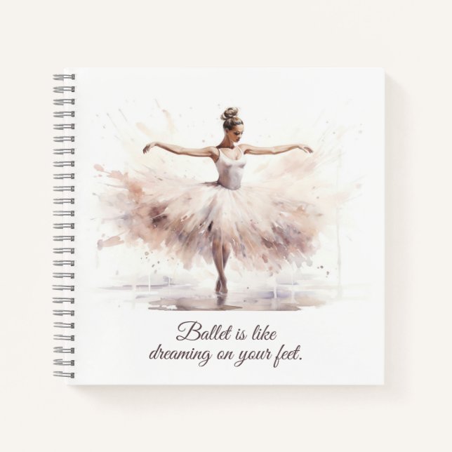 Ballet Spiral Notebook Notizbuch (Vorderseite)