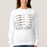 Ballet Steche Personalisiert Tanzlehrer Sweatshirt