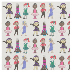 Ballet Stich Jazz Acro Dancer Girls Ballerina Stud Stoff