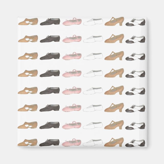 Ballet Stich Jazz Acro Lyrical Dance Shoe Magnet (Vorne)
