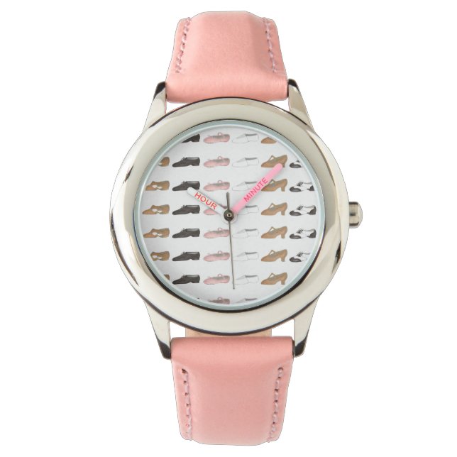 Ballet Stich Jazz Acro Lyrical Dance Shoes Beobach Armbanduhr (Vorderseite)