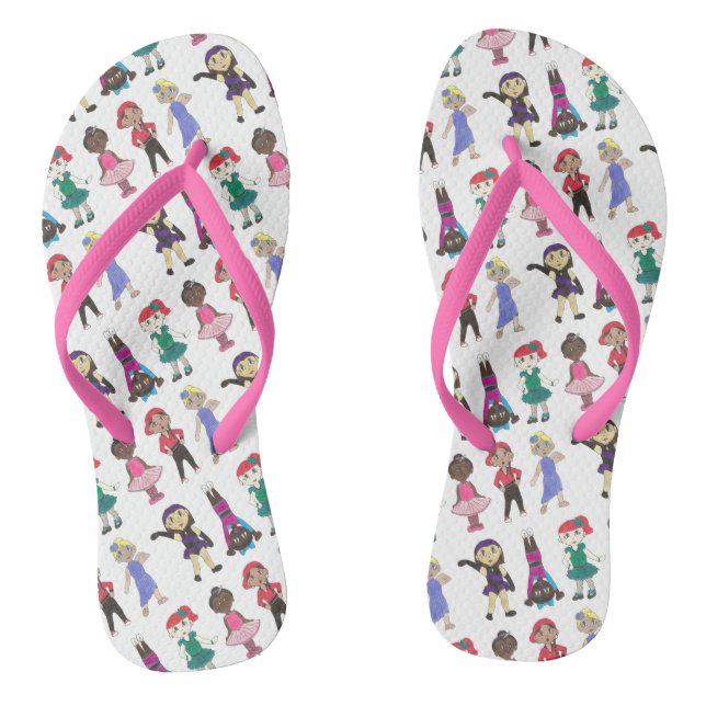 Ballet Stich Jazz Lyrical Acro Dancer Girls Dance Flip Flops (Fußbett)