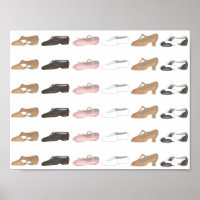 Ballet Stich Jazz Lyrical Dance Studio Shoe Poster