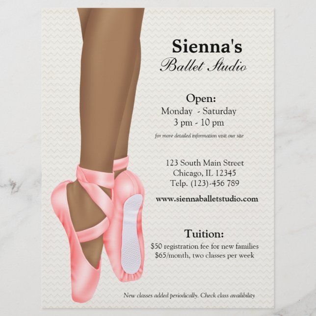 Ballet Studio Flyer (Vorne)
