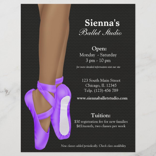 Ballet Studio Flyer (Vorne)