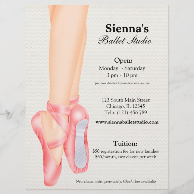 Ballet Studio Flyer (Vorne)