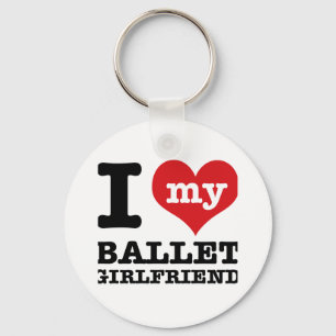 Ballet-Tanzdesigns Schlüsselanhänger