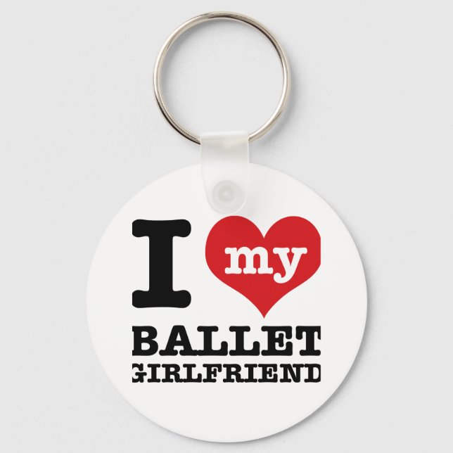 Ballet-Tanzdesigns Schlüsselanhänger (Vorderseite)