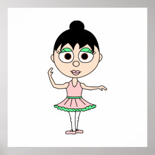 Ballet Third Position Poster - Ballerinas Serie