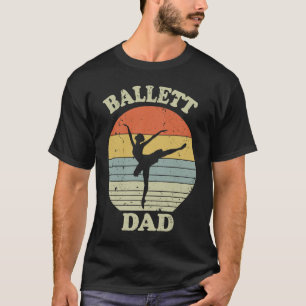 Ballet-Vater Vintage-Sonnenuntergang-Ballett T-Shirt