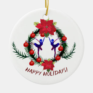 Ballet Winter Feiertage Kunst Keramik Ornament