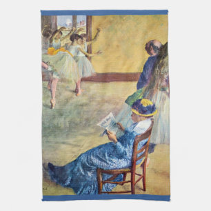 Balletstunde, Die Tanzhalle von Edgar Degas Geschirrtuch