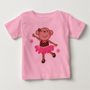 Ballett-Affe niedlich Baby T-shirt