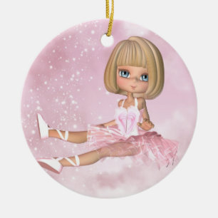 Ballett-Andenken-Verzierung - Ballerina-Verzierung Keramik Ornament