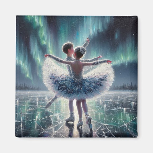 Ballett auf Eis Magnet (Vorne)