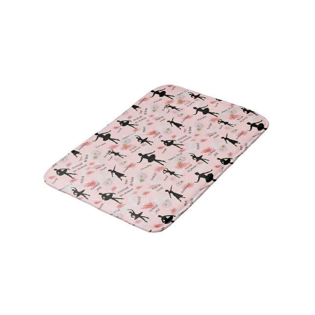 Ballett Badematte (Schrägansicht)