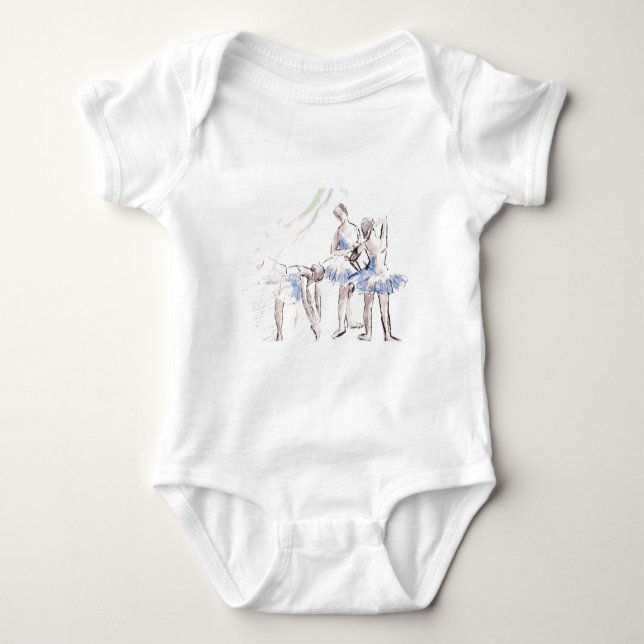 Ballett Ballerina Baby Strampler (Vorderseite)