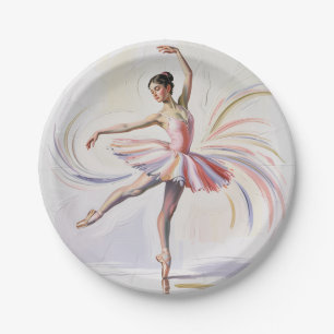 Ballett Ballerina Tänzerin Geburtstagsfeier Pappteller