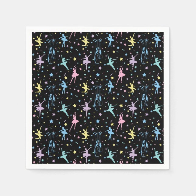 Ballett - Ballerina Tanzschuhe Serviette (Vorderseite)