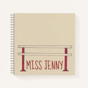 Ballett Barre Personalisiert Tanzlehrer Ballerina Notizbuch