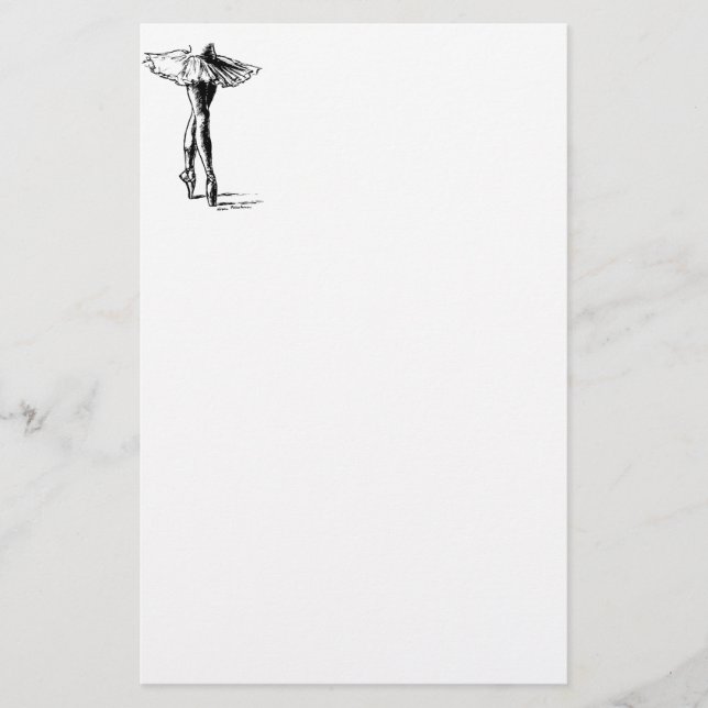Ballett Briefpapier (Vorderseite)