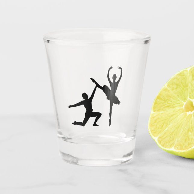 Ballett-Coupé-Tanz Schnapsglas (Vorderseite)