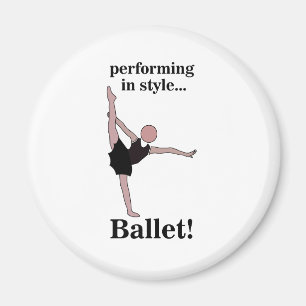 Ballett Darstellend im Stil Ballerina Dancer Magnet