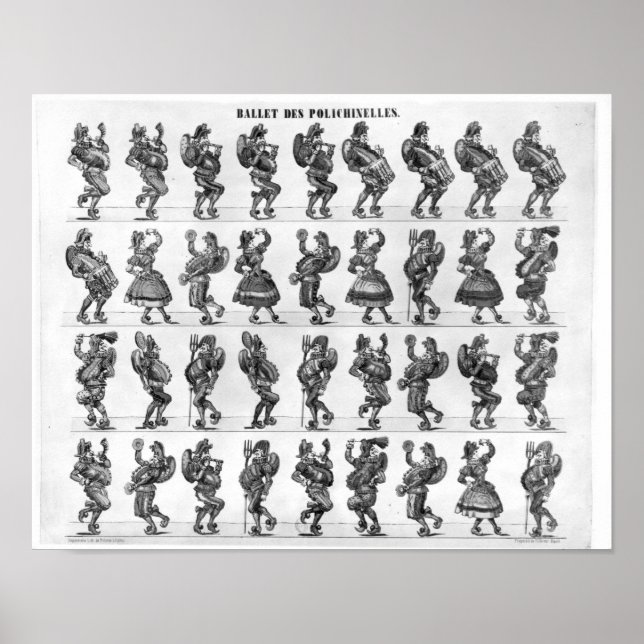 Ballett der Polichinelles Poster (Vorne)
