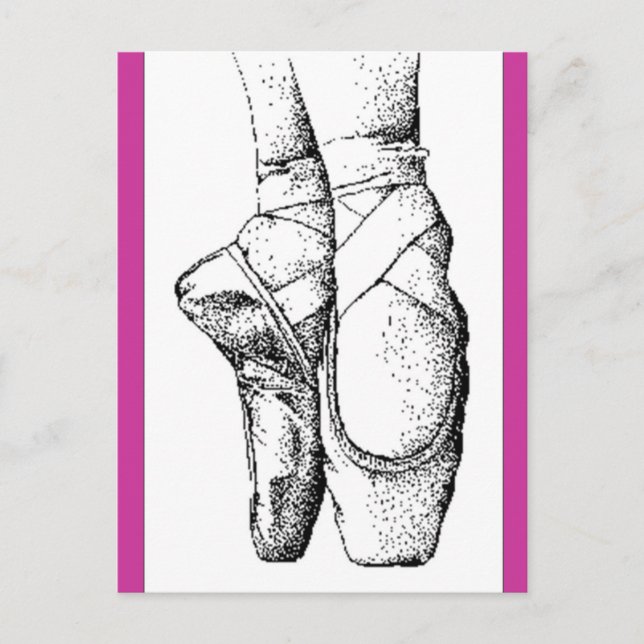 Ballett — En Pointe Postkarte (Vorderseite)