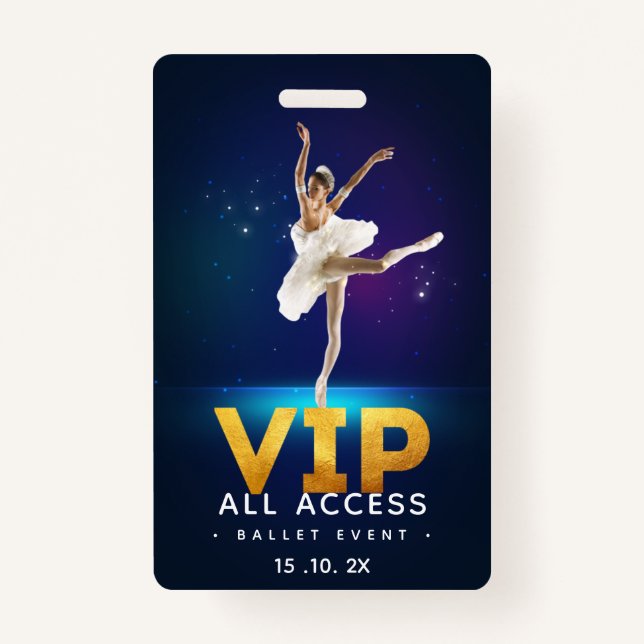 Ballett-Event VIP All Access Pass Ausweis (Vorderseite)