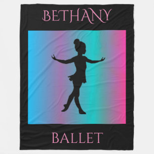 BALLETT FLEECE BLANKET. INDIVIDUELLE NAMEN STEHEN 