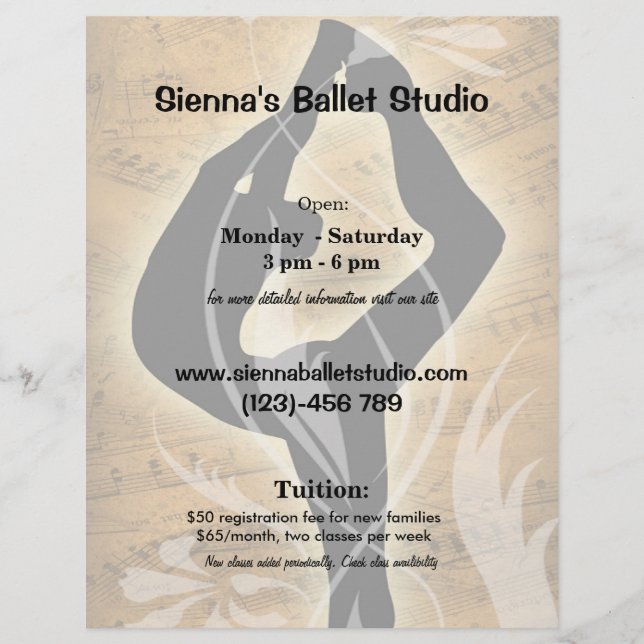 Ballett Flyer (Vorne)