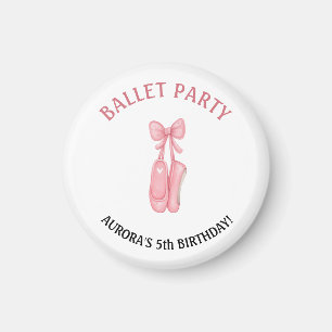 Ballett Geburtstag Pink Pointe Shoes Gastgeschenk Magnet
